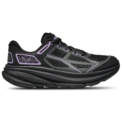 Hoka Womens  Clifton One 9 In Black/aster Flower