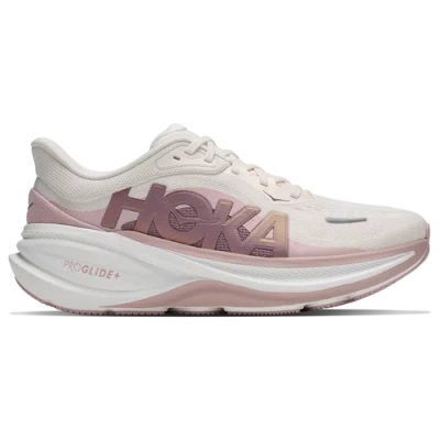 Hoka Womens  Clifton Pro Glm In Alabaster/tan/pink Opal