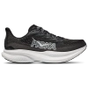 Hoka Women's Mach 6 Wide Lace Up Low Top Running Sneakers In Black/white