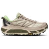 Hoka 'mafate Speed 2' Grey Low Top Sneakers With Logo Print On The Side In Tech Fabric Unisex In Putty/eucalyptus