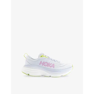 Hoka Womens  Bondi 8 Mixed-material Trainers In Sea Ice Pink