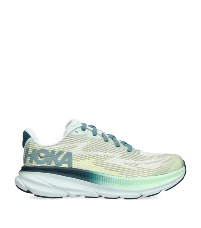 Hoka Kids' Youth Clifton 9 Trainers In Green
