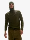 HOLDEN BALACLAVA SWEATER - STONE GREEN