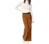 Holden Fleece Wide Leg Pant In Umber In Multi