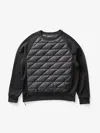 HOLDEN M DOWN CREW SWEATER - BLACK