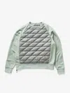 Holden M Down Crew Sweater - Slate Gray In Green