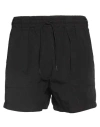 Holden Man Shorts & Bermuda Shorts Black Size L Nylon, Cotton In Black