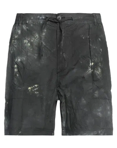 Holden Man Shorts & Bermuda Shorts Steel Grey Size M Cotton, Elastane