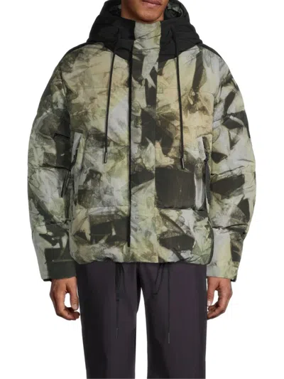 Holden Men's Fowler Hooded Down Jacket In Rekall Tiedye