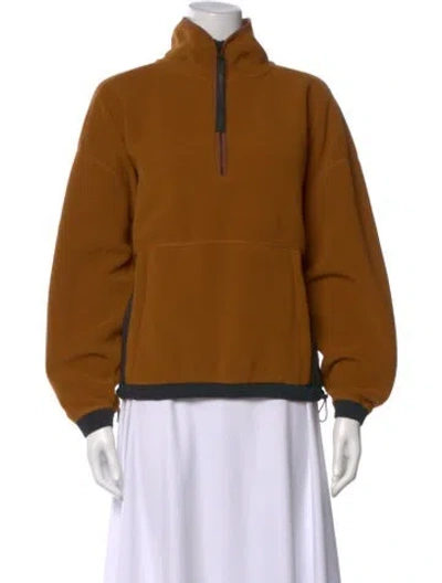 Pre-owned Holden Mock Neck Sweater In Orange