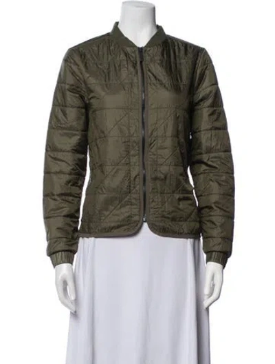 Pre-owned Holden Nylon Bomber Jacket In Green