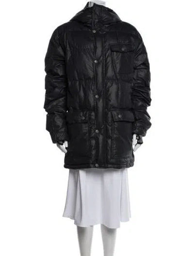 Pre-owned Holden Nylon Down Coat In Blue