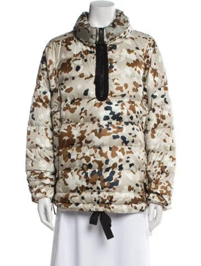 Pre-owned Holden Nylon Printed Down Jacket In Neutral