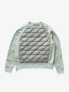 Holden Outerwear Down Crew Sweater In Gray