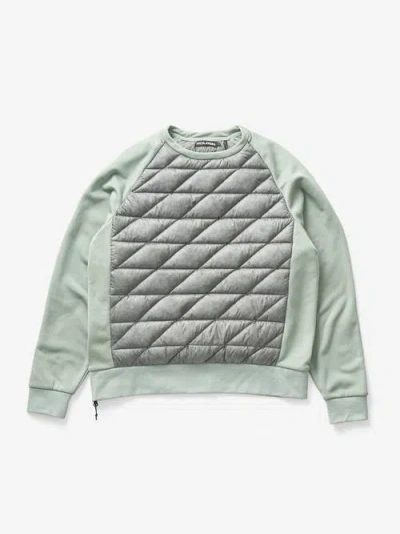 Holden Outerwear Down Crew Sweater In Gray