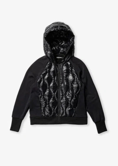Holden Outerwear Down Zip Hoodie In Black