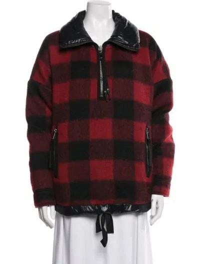 Pre-owned Holden Plaid Print Jacket In Red