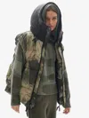 Holden W Hooded Down Vest - Rekall Tie In Green