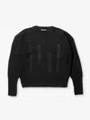Holden W Wool Icon Sweater - Black In Grey