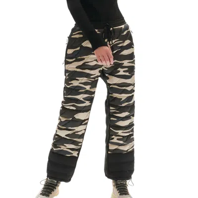 Holden Women's Hybrid Down Sweatpants In Zebra In Multi