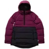 Holden Women's Side Zip Puffer Jacket In Sangria/black In Purple
