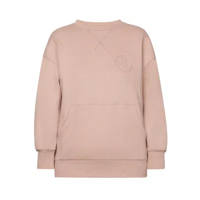 Holdereight Yoga Women's Neutrals Sweat Top -organic Cotton- Rising Moon