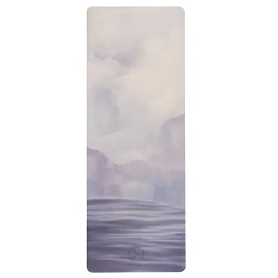 Holdereight Yoga Women's Pink / Purple Travel Yoga Mat- Sea Earth Air- Lavender In Multi