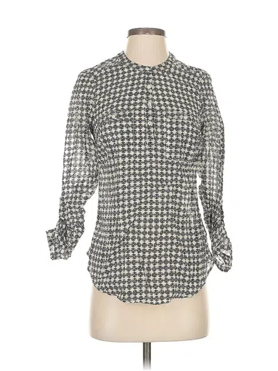 Pre-owned Holding Horses 3/4 Sleeve Blouse In Gray