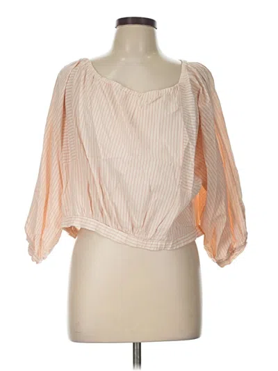 Pre-owned Holding Horses 3/4 Sleeve Blouse In Pink