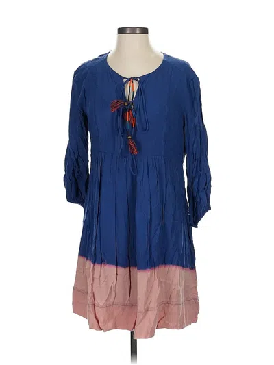 Pre-owned Holding Horses Casual Dress In Blue