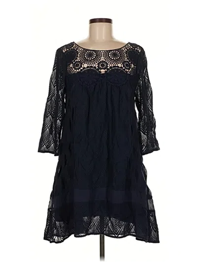 Pre-owned Holding Horses Casual Dress In Blue