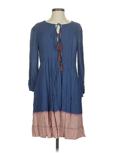 Pre-owned Holding Horses Casual Dress In Blue