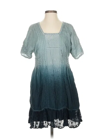 Pre-owned Holding Horses Casual Dress In Blue