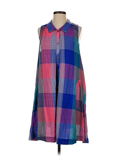 Pre-owned Holding Horses Casual Dress In Blue