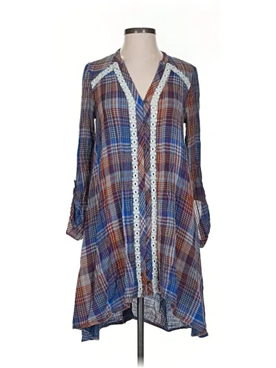 Pre-owned Holding Horses Casual Dress In Blue