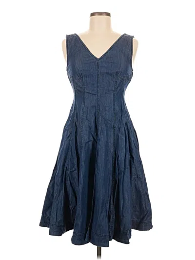 Pre-owned Holding Horses Casual Dress In Blue