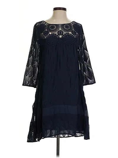 Pre-owned Holding Horses Casual Dress In Blue