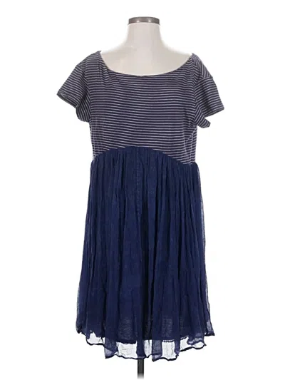 Pre-owned Holding Horses Casual Dress In Blue