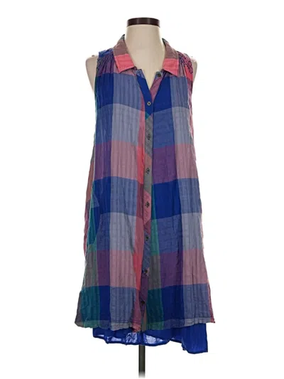 Pre-owned Holding Horses Casual Dress In Blue
