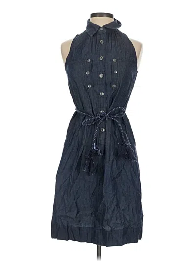Pre-owned Holding Horses Casual Dress In Blue