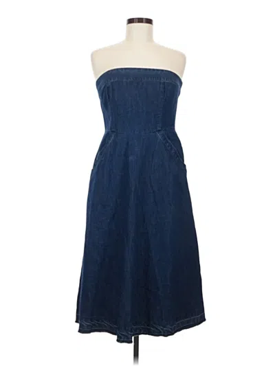 Pre-owned Holding Horses Casual Dress In Blue