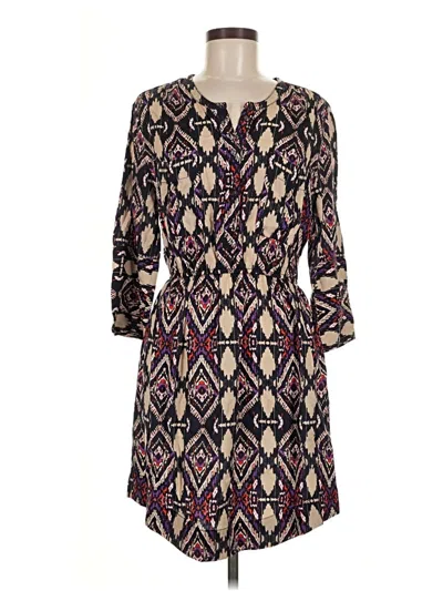 Pre-owned Holding Horses Casual Dress In Burgundy