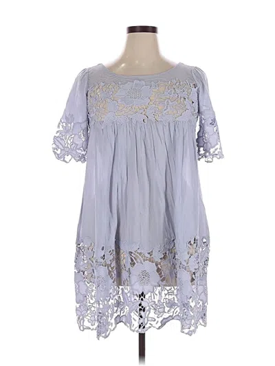 Pre-owned Holding Horses Casual Dress In Gray