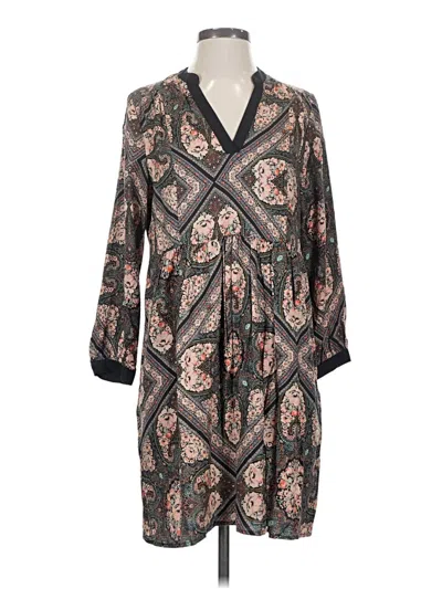 Pre-owned Holding Horses Casual Dress In Gray