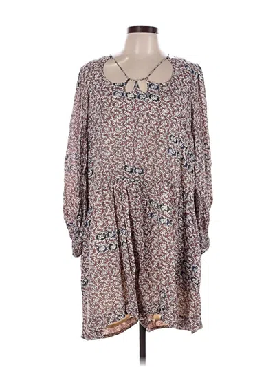 Pre-owned Holding Horses Casual Dress In Gray