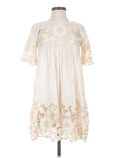 Pre-owned Holding Horses Casual Dress In Ivory