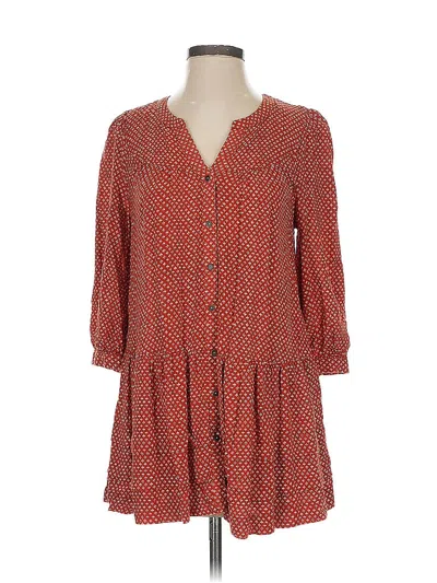 Pre-owned Holding Horses Casual Dress In Orange