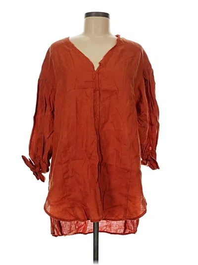 Pre-owned Holding Horses Casual Dress In Orange