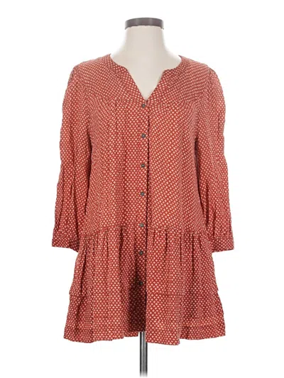 Pre-owned Holding Horses Casual Dress In Orange