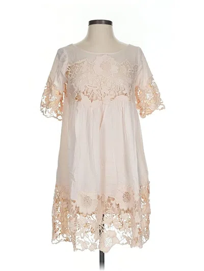 Pre-owned Holding Horses Casual Dress In White